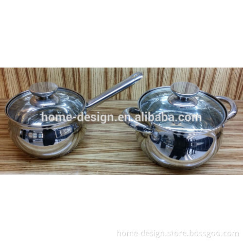stainless steel handle cookware